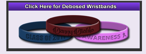 Debossed Wristbands