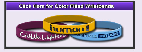 Color Filled Wristbands